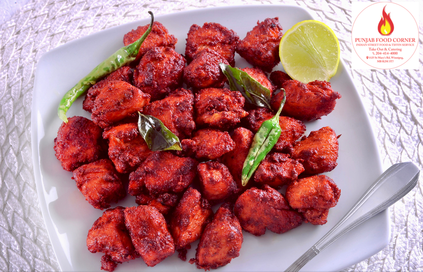 Vegetarian Punjabi dishes at Punjab Food Corner Winnipeg