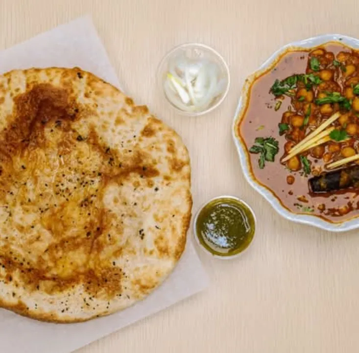 Amritsari Naan and Chole - Most popular dish at Punjab Food Corner in Winnipeg