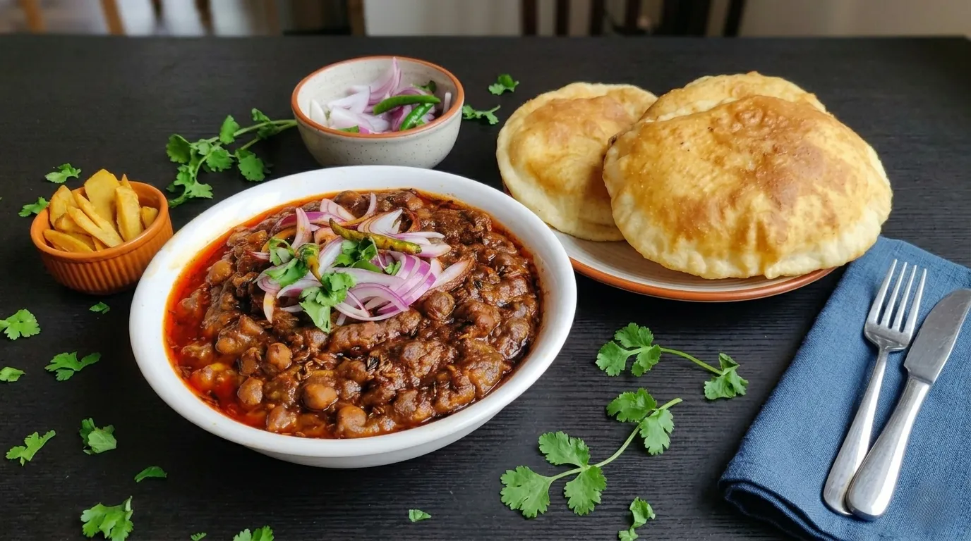 Channe Bhature at Punjab Food Corner - Authentic Punjabi street food in Winnipeg